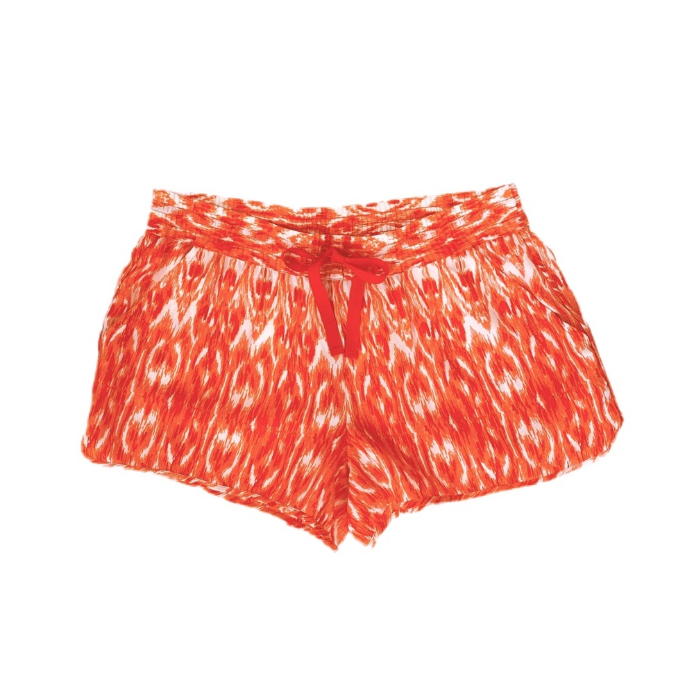 NWOT Joie Orange 100 % Silk Drawstring Shorts XS